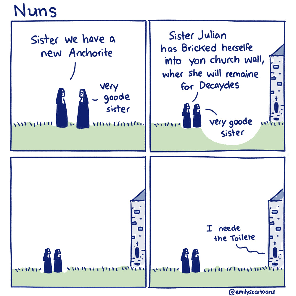 Nuns: Anchorite - High quality A4 print