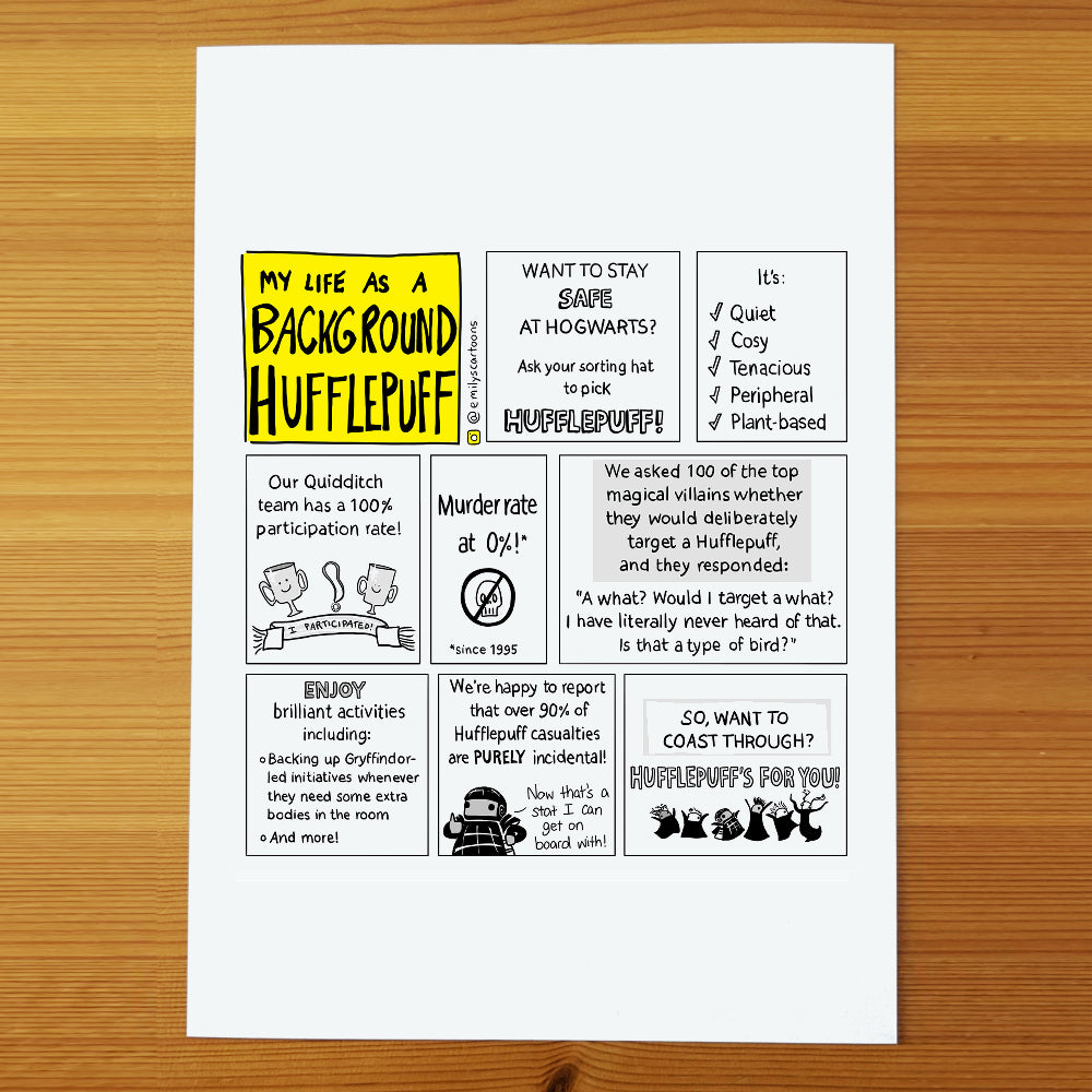 Choose Hufflepuff - High quality A4 print