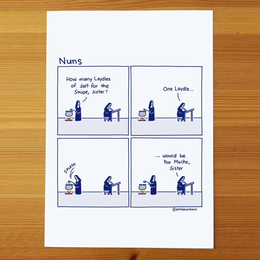 Nuns: Laydle - High quality A4 print