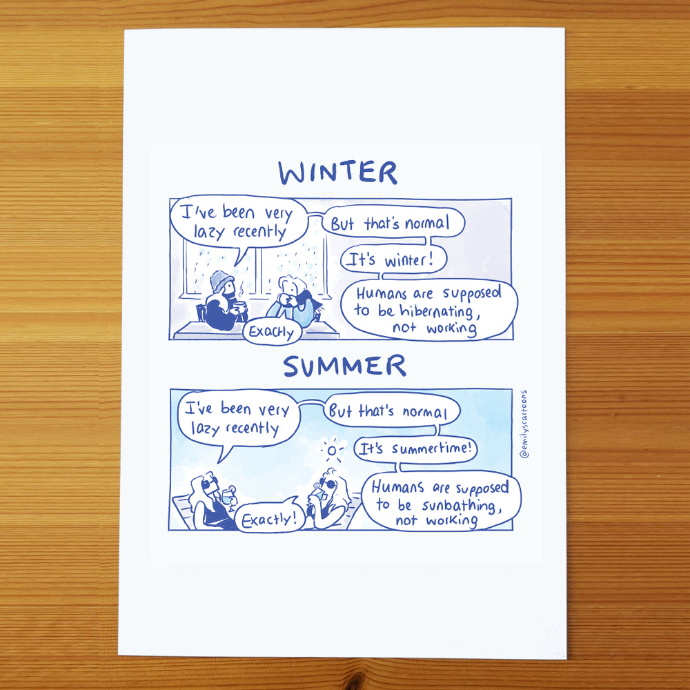 Summer/Winter - High quality A4 print