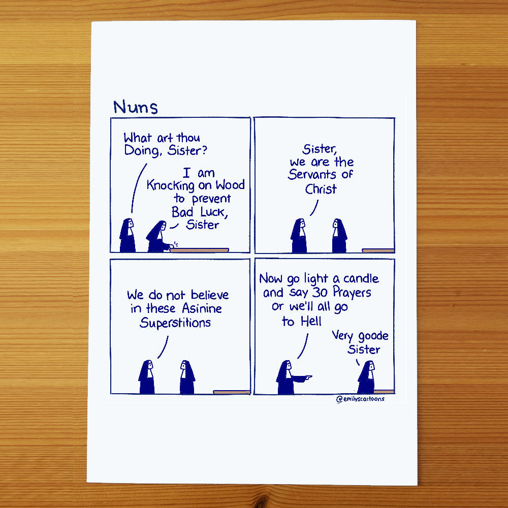 Nuns: Superstition - High quality A4 print