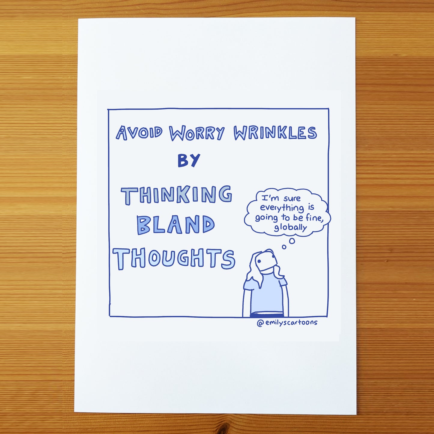 Wrinkles - High quality A4 print