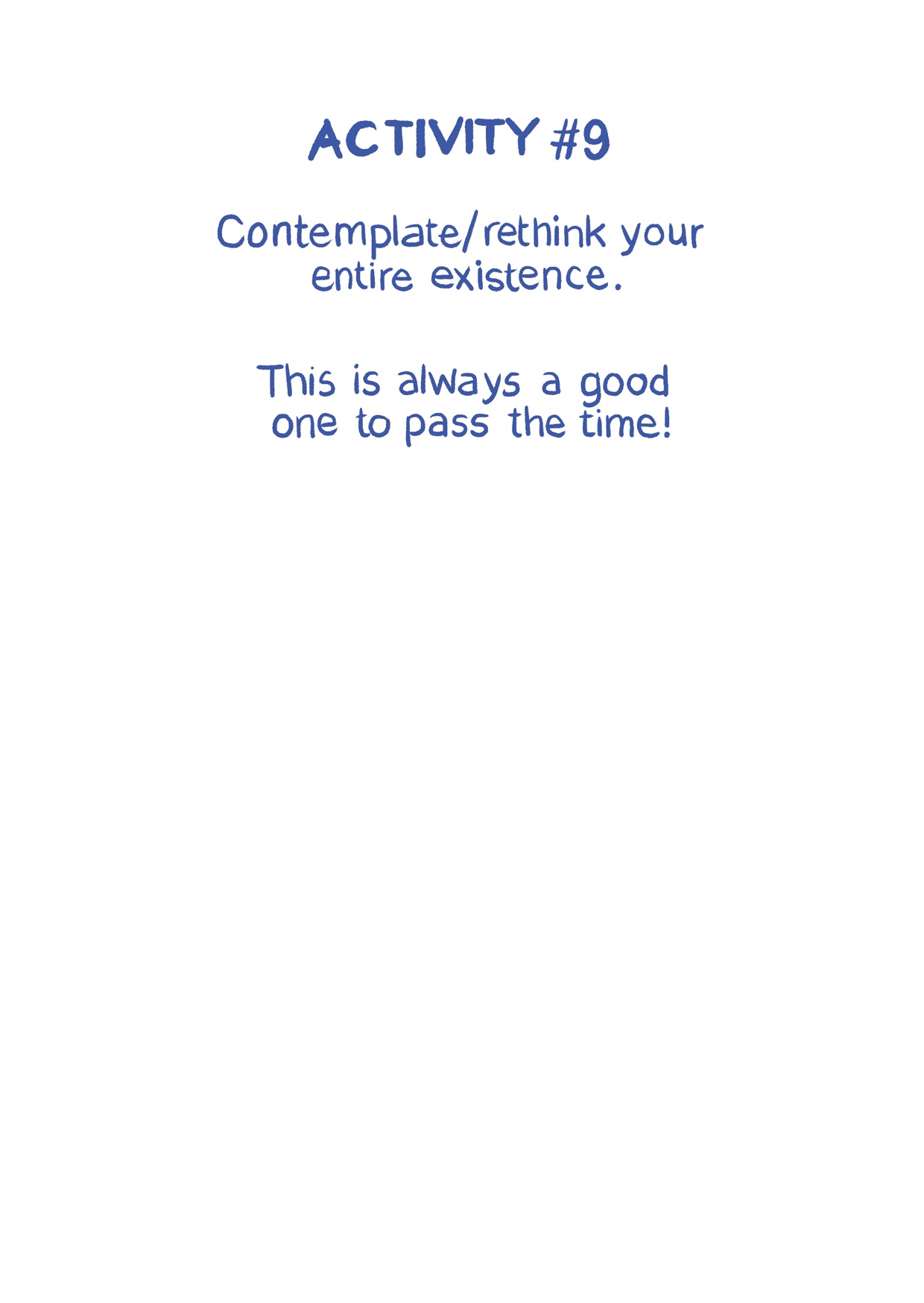 My Friends Are Always Late: An Activity Booklet