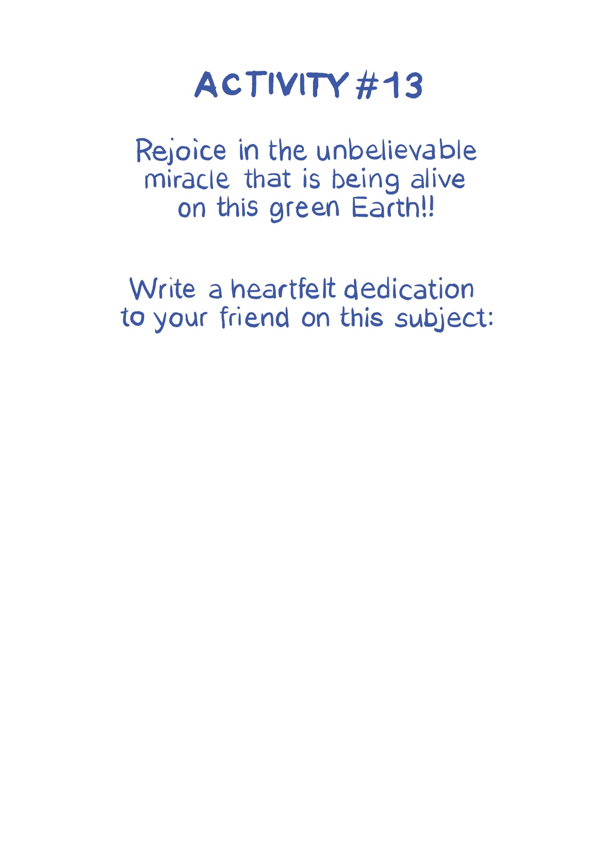 My Friends Are Always Late: An Activity Booklet