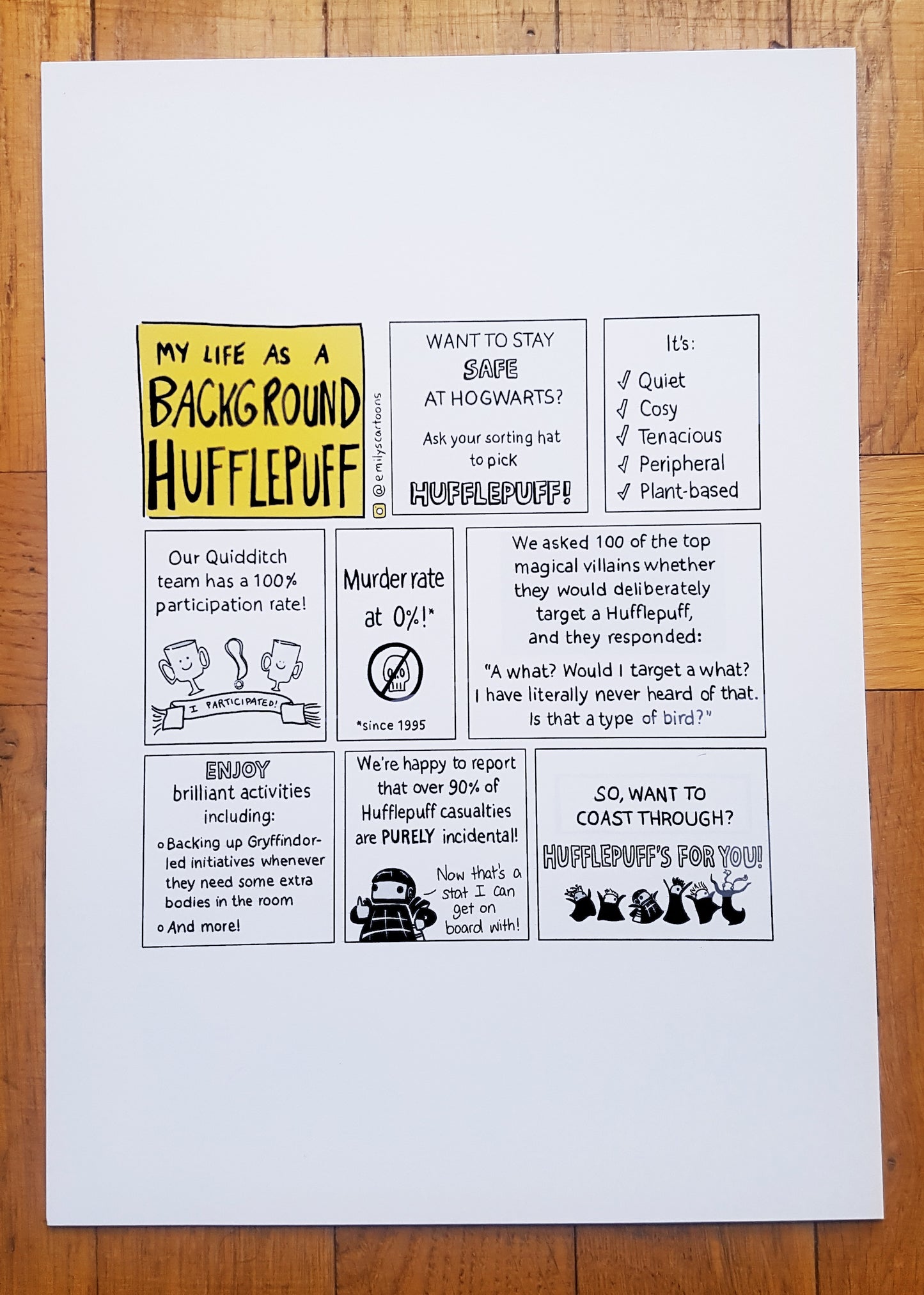 Choose Hufflepuff - High quality A4 print