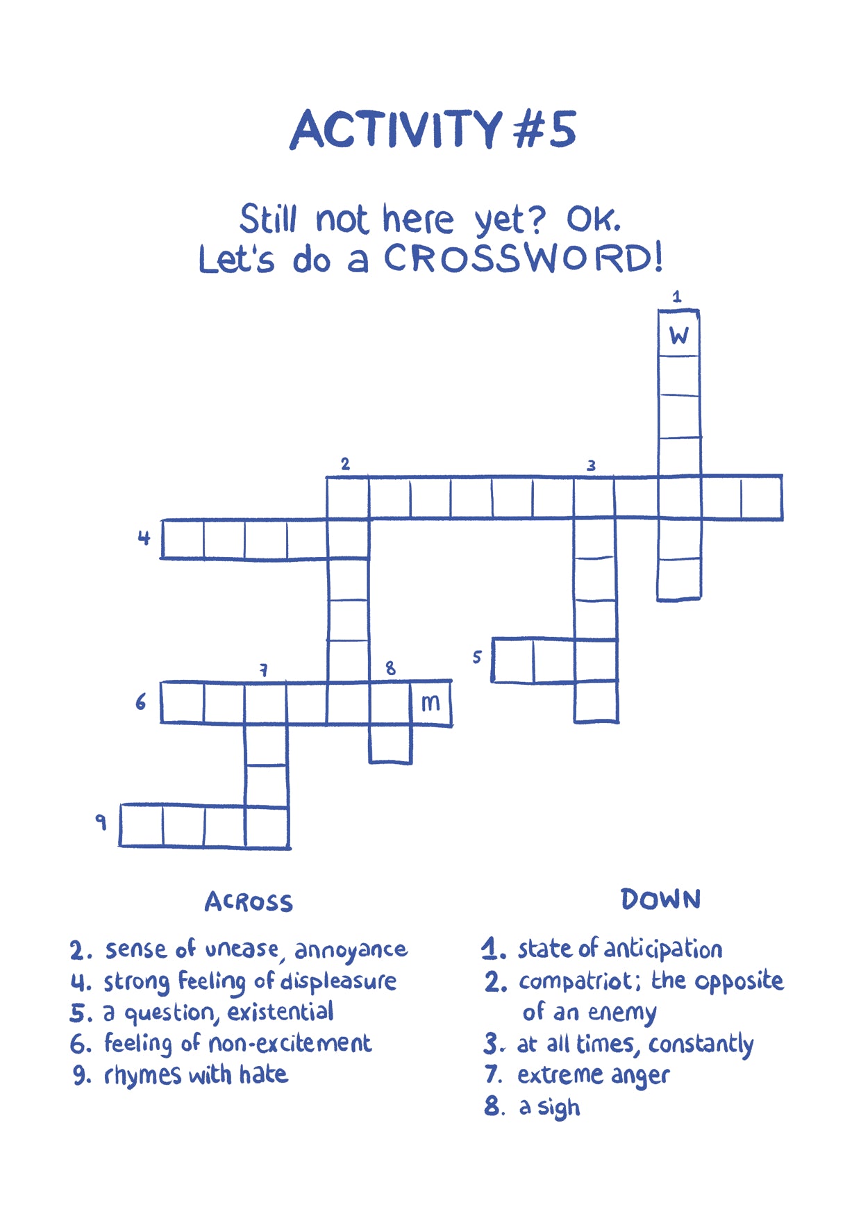 My Friends Are Always Late: An Activity Booklet