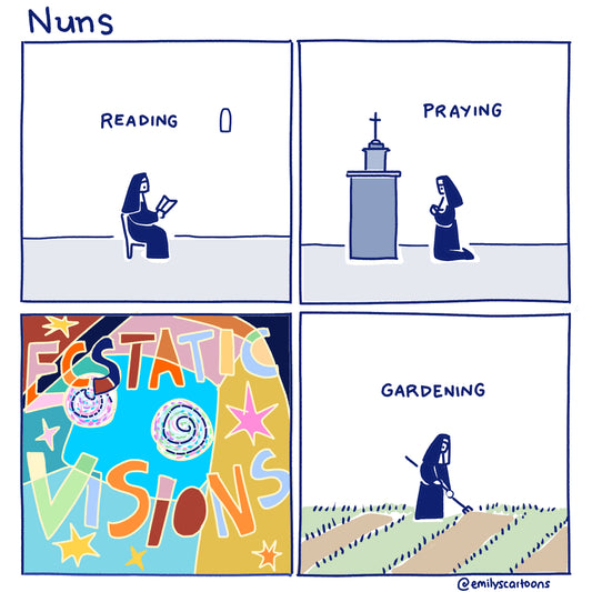 Nuns: Ecstatic Visions - High quality A4 print