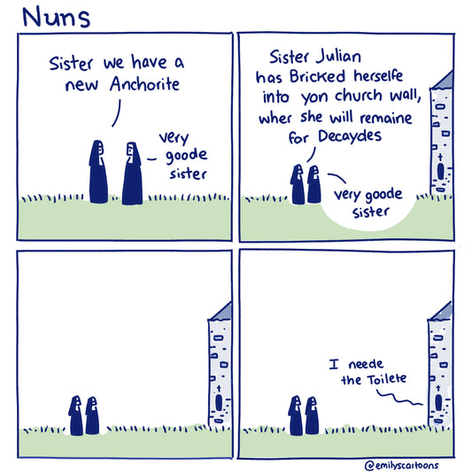 Nuns: Anchorite - High quality A4 print