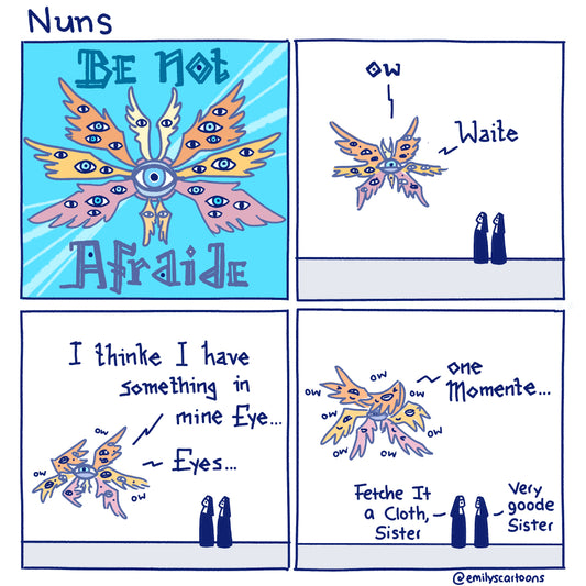 Nuns: Be Not Afraid - High quality A4 print