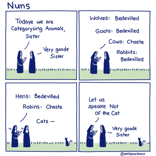 Nuns: Animals - High quality A4 print