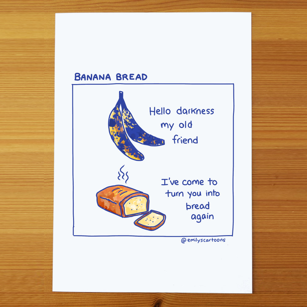 Banana Bread - High quality A4 print