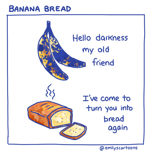 Banana Bread - High quality A4 print