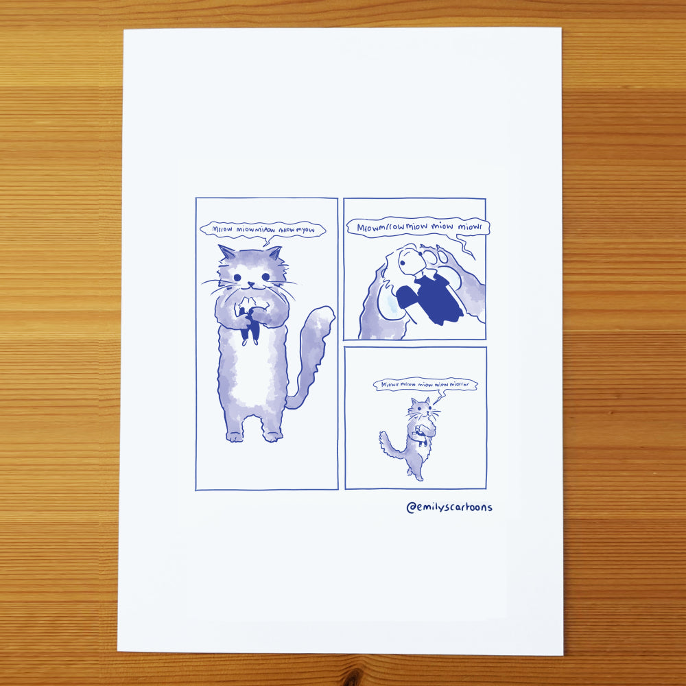 Cat - High quality A4 print