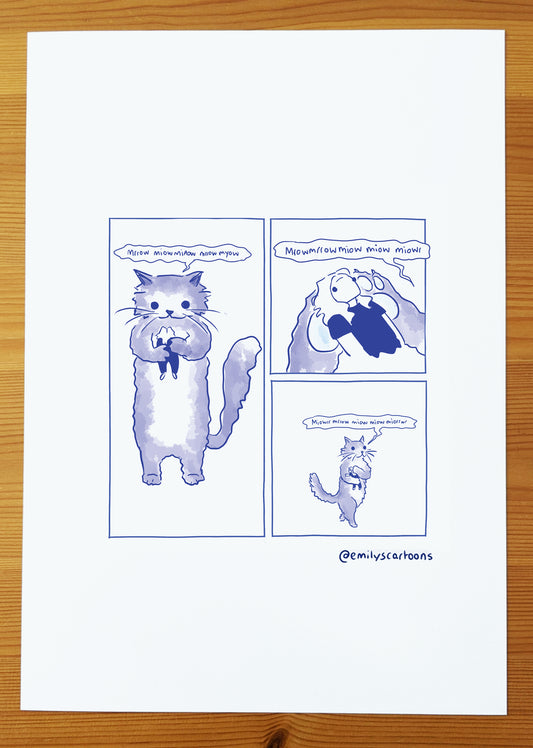 Cat - High quality A4 print