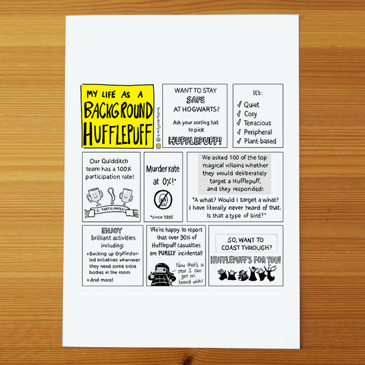 Choose Hufflepuff - High quality A4 print