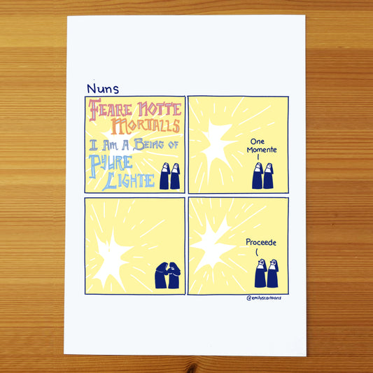 Nuns: Fear Not - High quality A4 print
