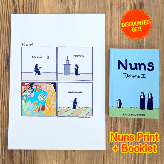 Nuns Print + Booklet - discounted set!