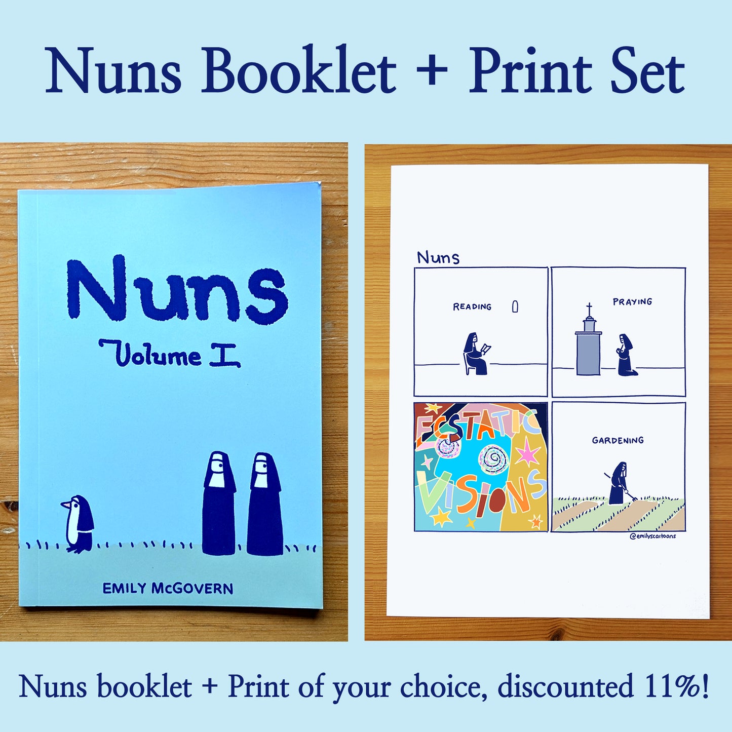 Nuns Booklet + Print Set - discounted!