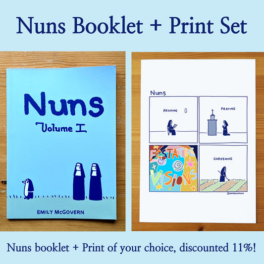 Nuns Booklet + Print Set - discounted!