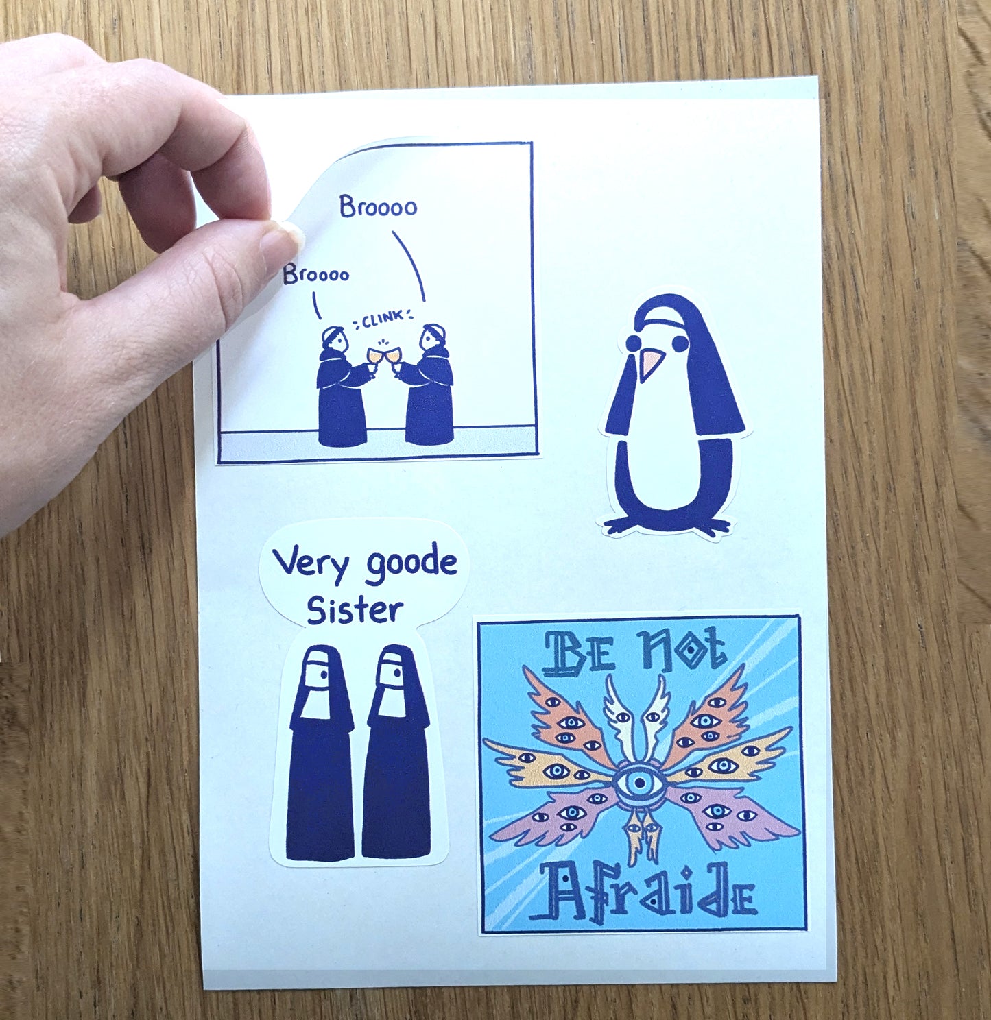 Nuns A5 Sticker Sheet | PRE-ORDER