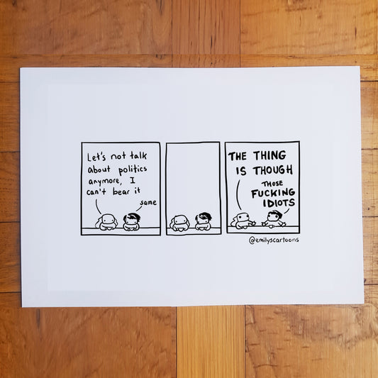 Politics - High quality A4 print