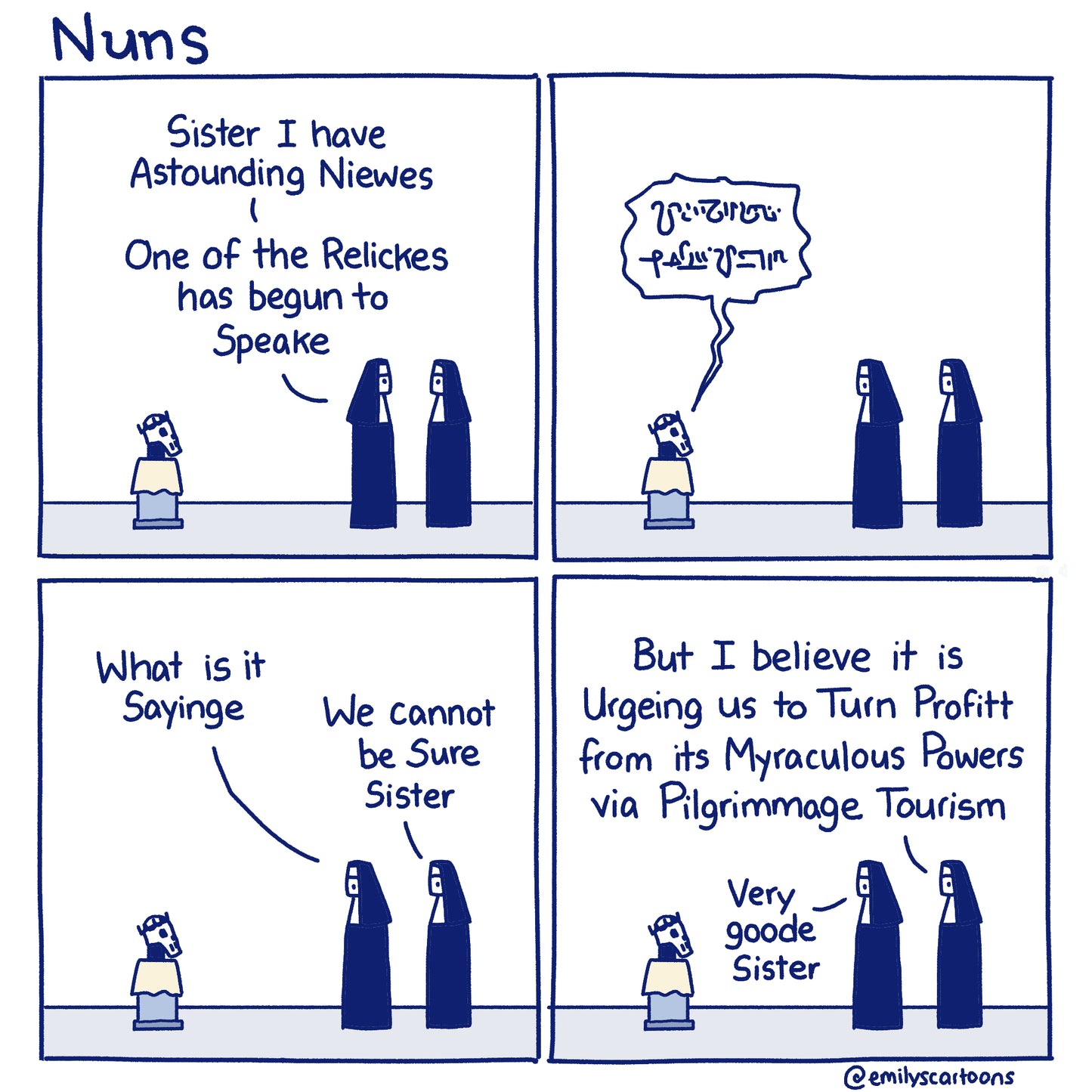 Nuns Booklet + Print Set - discounted!