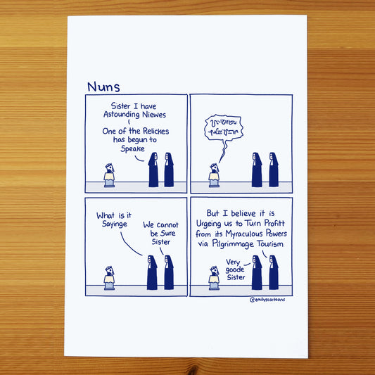Nuns: Relicke - High quality A4 print