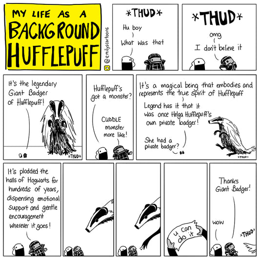 Giant Badger - High quality A4 print