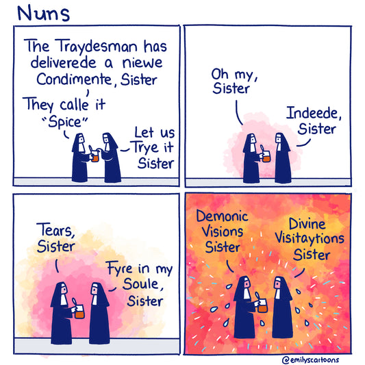 Nuns: Spice - High quality A4 print