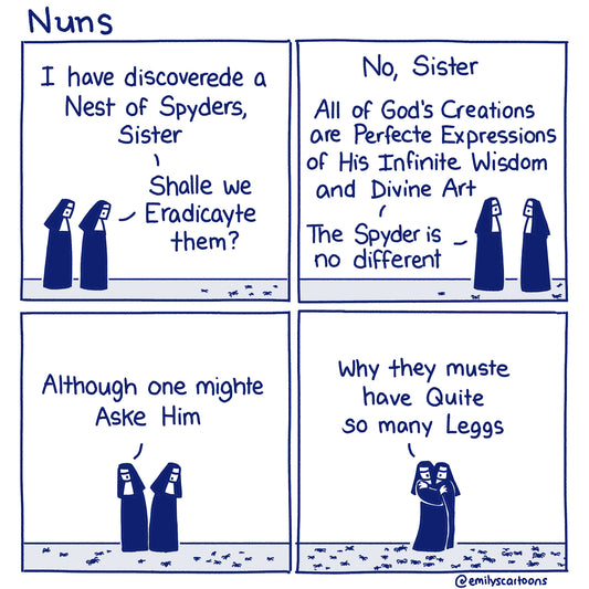 Nuns: Spyder - High quality A4 print