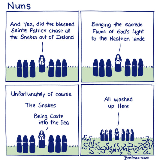 Nuns: St Patrick - High quality A4 print