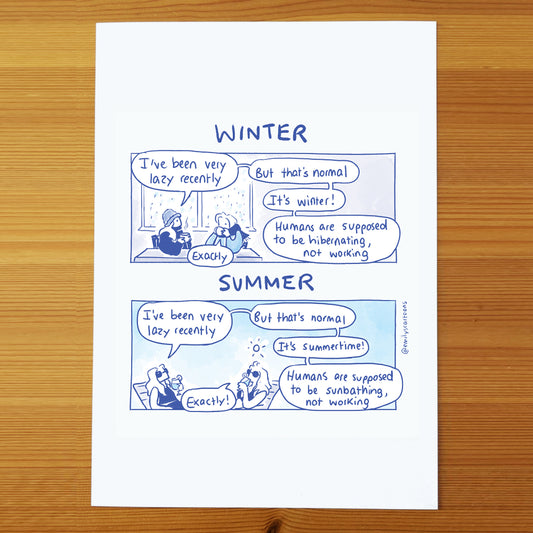 Summer/Winter - High quality A4 print