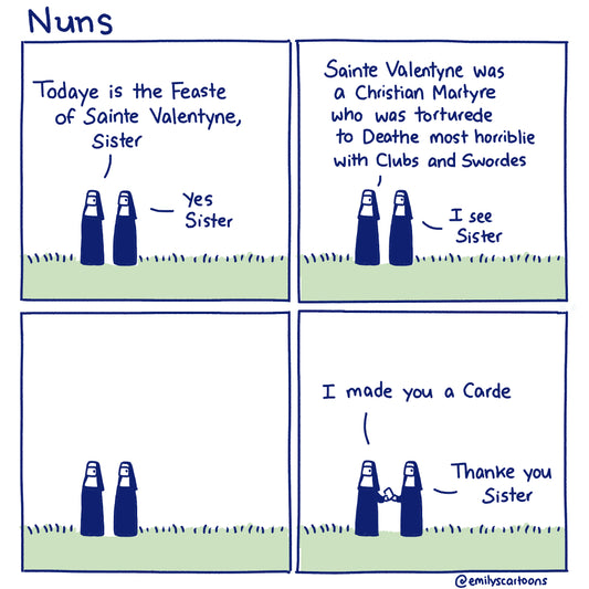 Nuns: Valentyne - High quality A4 print