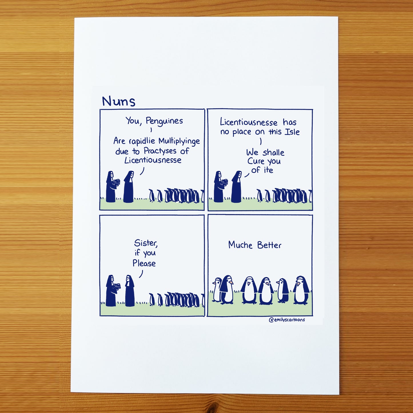 Wimple - High quality A4 print