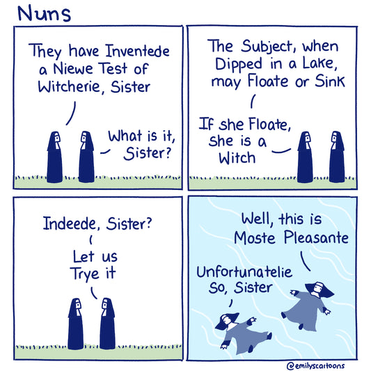 Nuns: Witcherie - High quality A4 print